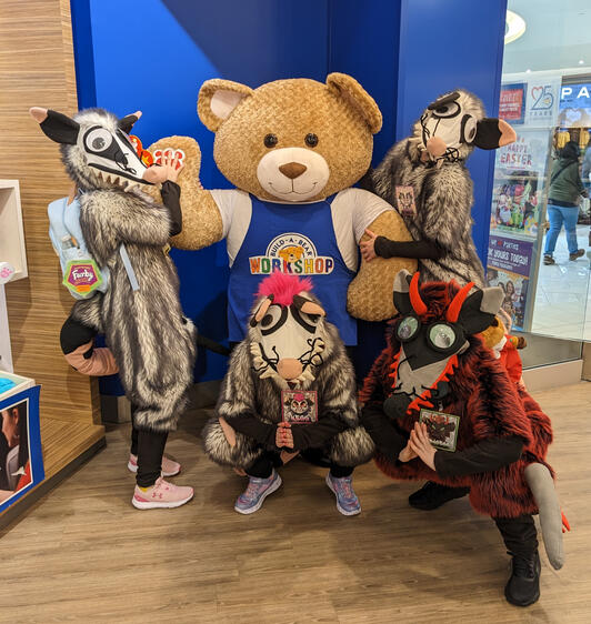 The Possums at Build a Bear